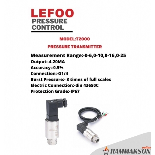 Lefoo T2000 Basn transmitteri 0-25 bar